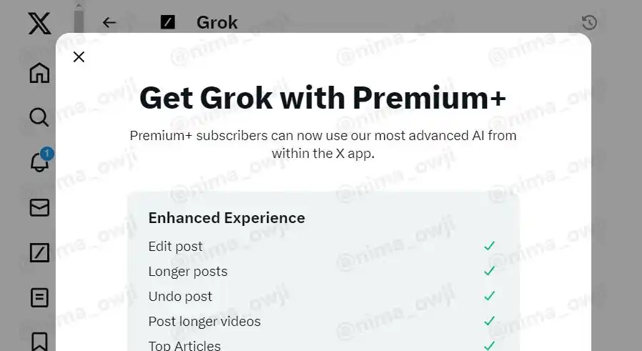 X平台内测Grok AI聊天，每月16美元解锁体验-第3张图片-世界杯直播-世界杯直播观看-官方最新链接-V3.6.9