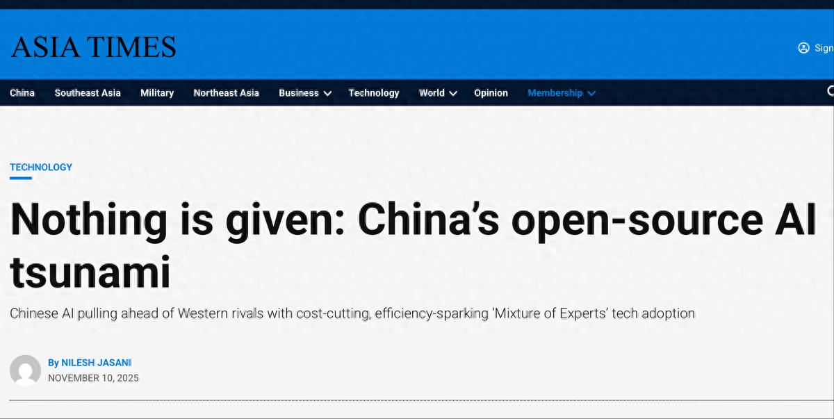 美国AI泡沫破灭，中国模型靠真本事逆袭全球